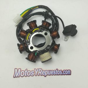 Estator scooter 8 polos 2 pernos