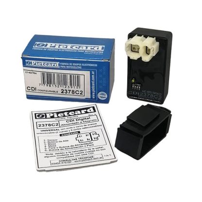 CDI programable motos monocilindricas con carburador 125 a 300 avance y corte pietcard 2378C2 - Imagen 2