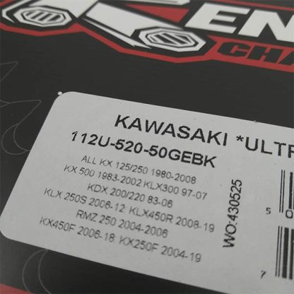 Catalina kawasaki KX 125 250 kxf 250 450  50 dientes Renthal 112U-520-50GEBK - Imagen 5