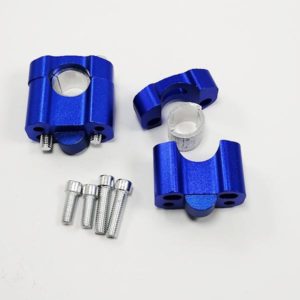 Adaptador para cambiar manubrio para motos  22,2 a 28,6 grueso Rizoma AZUL