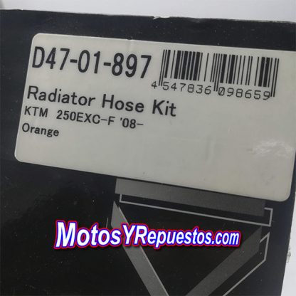 Kit Manguera Radiador KTM 250 EXC-F del 2008 al 2011 DRC D47-01-897 Liquidacion - Imagen 2