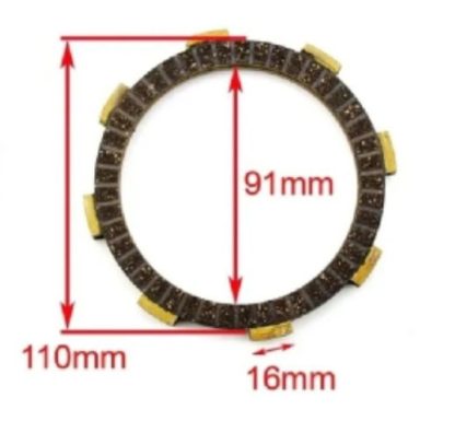 Discos de Embrague Honda CG 125 150 200 jg por 6 discos - Imagen 2