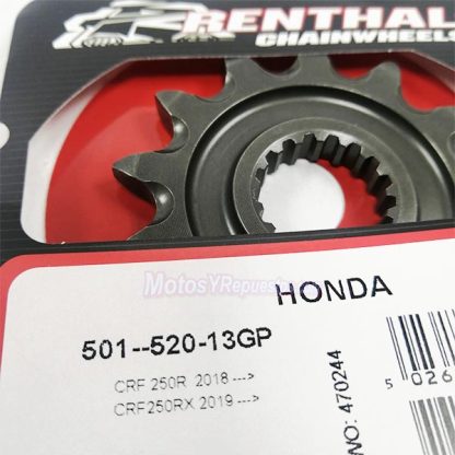 Piñon ataque Honda CRF 250 R 18- RX 19- RENTHAL 501-520-13 GP - Imagen 3