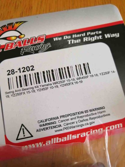 Reparacion basculante Yamaha YZ YZF FX 250 450 WRF MotoCross all balls 28-1202 - Imagen 2