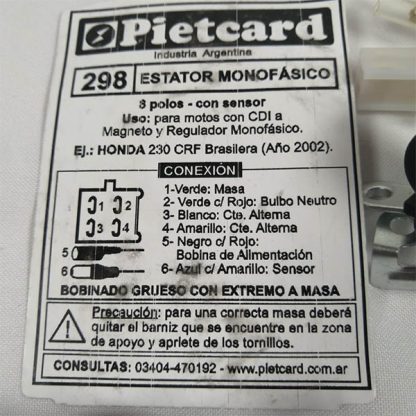 Estator Honda CRF 230 Pietcard 298 - Imagen 4
