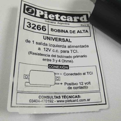 Bobina de alta para motos con TCI digital japonesas Pietcard 3266 - Imagen 2