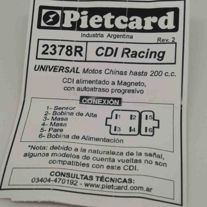 CDI Competicion UM 200 2378 R alimentación AC analogico - Imagen 4