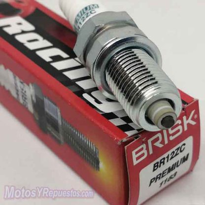 Bujia Para Moto BRISK BR12ZC Equivale DR8EIX Multichispa - Imagen 2
