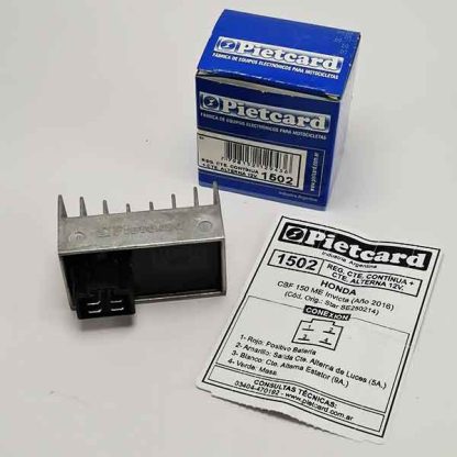 Rectificador Honda CBF 150 ME Invicta Pietcard 1502 monofasico CC+CA - Imagen 3
