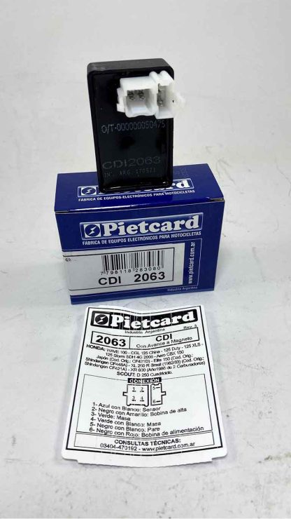 CDI moto Honda CGL125- XL 250 R Pietcard 2063 analogico - Imagen 2