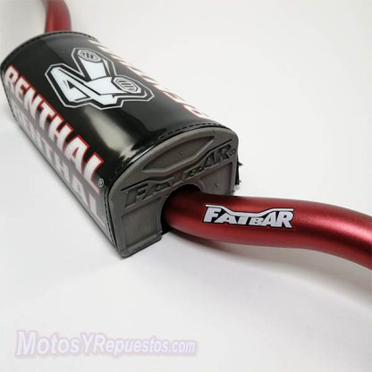 Manubrio Enduro Renthal Fatbar 839 Rojo Honda CRF - Imagen 2