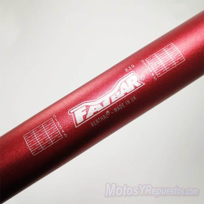 Manubrio Enduro Renthal Fatbar 839 Rojo Honda CRF - Imagen 3