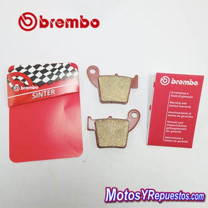 Pastillas de freno motocross traseras brembo sinter CRF - Imagen 2