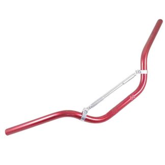 Manubrio para moto universal adaptación proyecto 70 cm rojo de aluminio