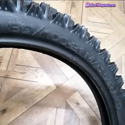 Neumático delantero motocross Borilli EXC infinity 80 100 21 - Imagen 3
