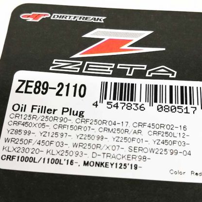 Oil Filler ZETA Rojo ZE89-2110 - Imagen 2