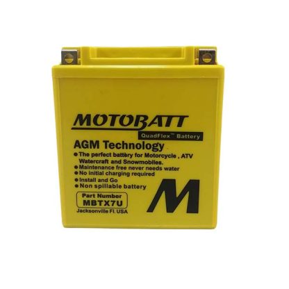 Bateria Honda CB190R CBR 250 Twister XR Tornado NX4 Falcón MOTOBATT MBTX7U Reemplazo YTX7L-BS