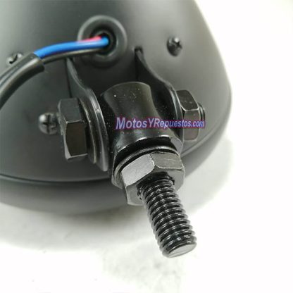Foco principal universal de moto con soporte central 17 Cm diametro metalico y vidrio LIQUIDACION - Imagen 3