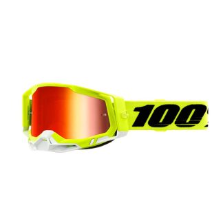 Antiparras 100% Racecraft 2 Fluor espejado Red