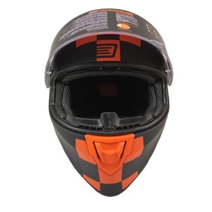 Casco para Moto Origine Dinamo Orange Black Matt Tallas M L XL - Imagen 2