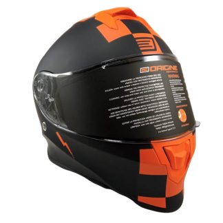 Casco para Moto Origine Dinamo Orange Black Matt Tallas M L XL