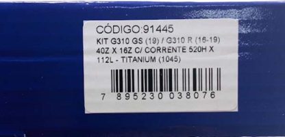 Kit de transmisión para moto BMW G310 GS 19 / G310 R 16 19 Riffel Titanium - Imagen 2