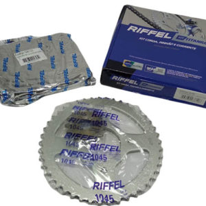 Kit de transmisión Suzuki Gixxer 150 Piñón 15 Catalina 45 riffel titanium