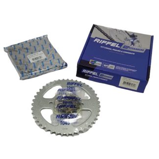 Kit de transmisión Yamaha YBR 125 piñon 14 catalina 43 riffel titanium