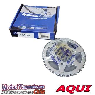 Transmision Yamaha XTZ 150 Piñon 14 Catalina 41 riffel titanium