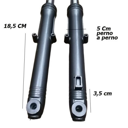 Telescópicas moto honda WY 125 CGL con balatas barra 31mm - Imagen 4