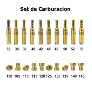 Set de Chiclers para carburar motos 125 a 450 cc Alta y Baja