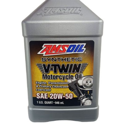 Aceite Amsoil para moto motor en V Sintético V-Twin 20W50 - Imagen 2