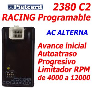 CDI Programable Moto china 125 a 250 5 pines alimentado AC Pietcard 2380 C2 Digital