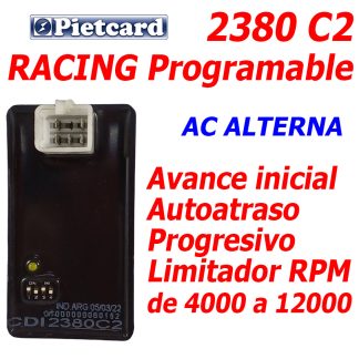 CDI Programable Moto china 125 a 250 5 pines alimentado AC Pietcard 2380 C2 Digital