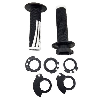 Puños Motocross Odi EMIG PRO MX V2 Lock On Grip Black White - Imagen 3