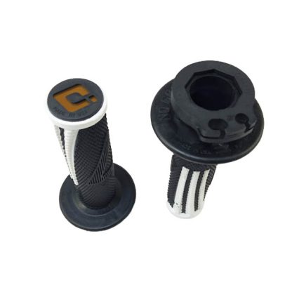 Puños Motocross Odi EMIG PRO MX V2 Lock On Grip Black White - Imagen 4