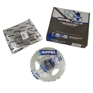 Kit de transmisión Yamaha YZF R15 V1 y V2  47 Riffel TOP cadena con oring