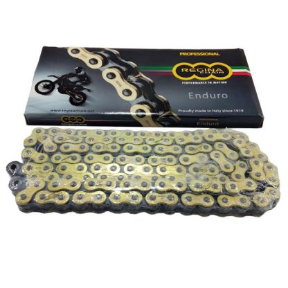 Cadena REGINA motocross enduro calle con oring 520 * 120 con Zring delgada