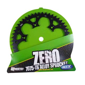 Catalina aluminio Yamaha YZ 250 450 F WR 250 450 F 50 Dientes ZERO negra