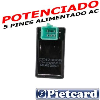 CDI  Moto 110 a 150 de 5 pines  Alimentación AC Pietcard 2380R analógico potenciado
