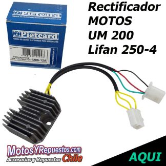 Rectificador trifásico UM 200 motorrad 250 6 Hilos Pietcard 1205-12
