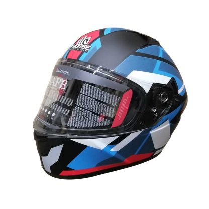 Casco Integral Certificado para moto Fhorse Matt blue talla M L XL