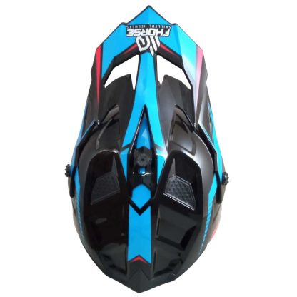 Casco Enduro calle Fhorse JH 601 Blue Talla M - Imagen 3