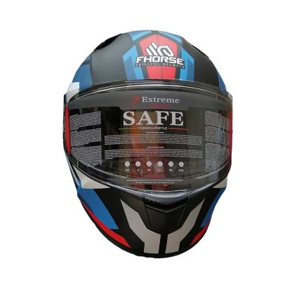 Casco Integral Certificado para moto Fhorse Matt blue talla M L XL - Imagen 3