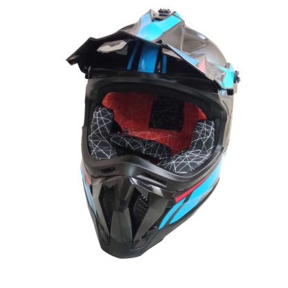 Casco Enduro calle Fhorse JH 601 Blue Talla M - Imagen 2