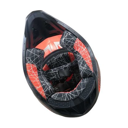 Casco moto Enduro certificado QR marca Fhorse JH 601 Orange Talla XL - Imagen 3