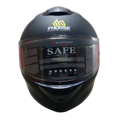 Casco Integral para motos Fhorse Matt Black Talla S M L XL - Imagen 4