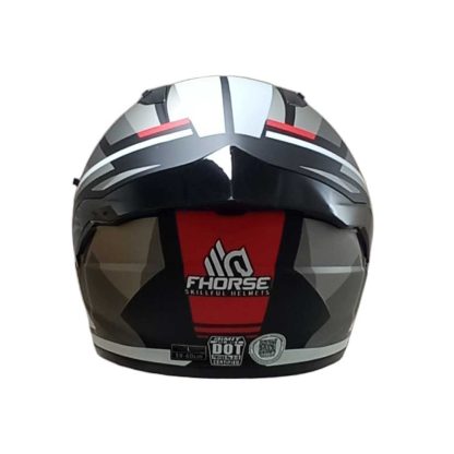 Casco Para moto Integral Fhorse JH 802  Matt RED Talla L - Imagen 3
