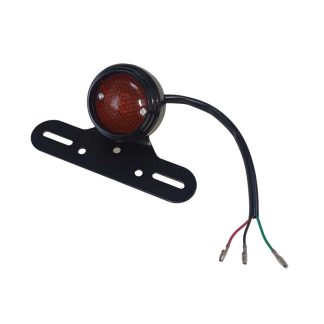 Foco de luz stop para moto trasero porta placa universal