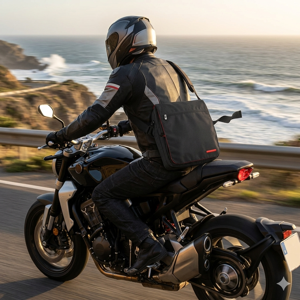 Bolso Morral Para Motos lleva tus Documentos y hasta una computador Axio Sling Bag LIQUIDACION - Imagen 4